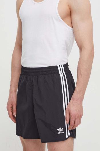 Šortky adidas Originals Adicolor Sprinter Adicolor Classics Sprinter Shorts pánske, čierna farba, HS2069,