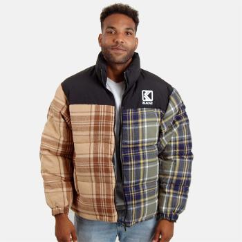 Zimná bunda Karl kani OG Flannel Block Puffer Jacket multicolor - XL