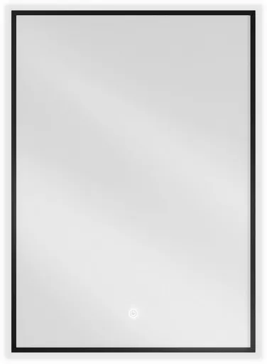 MEXEN - Erma zrkadlo s osvetlením 50 x 70, LED 6000K, čierny rám 9814-050-070-611-70
