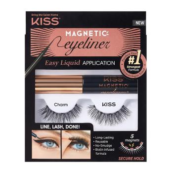 KISS Magnetické umelé riasy s očnými linkami 07 Charm (Magnetic Eyeliner & Lash Kit)