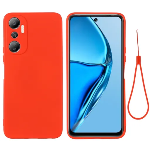 RUBBER Ochranný kryt pre Infinix Hot 20 červený