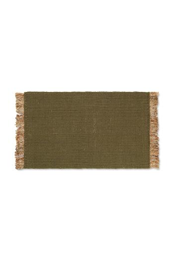 Koberec ferm LIVING Block Mat zelená farba