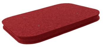 Mega Acoustic AcouCloud Flat PET 7 cm Dark Red Absorpčný penový panel