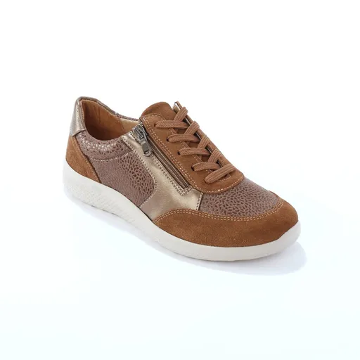 Kožené tenisky s pružnými časťami