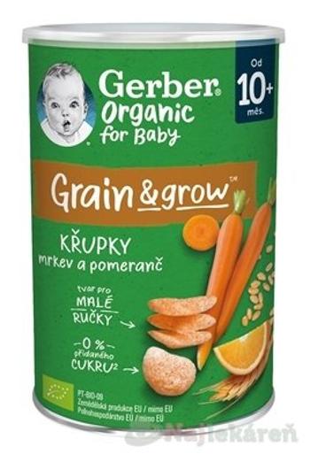 Gerber Organic CHRUMKY Pšenično-ovsené s mrkvou a pomarančom (od ukonč. 10. mesiaca) 35 g