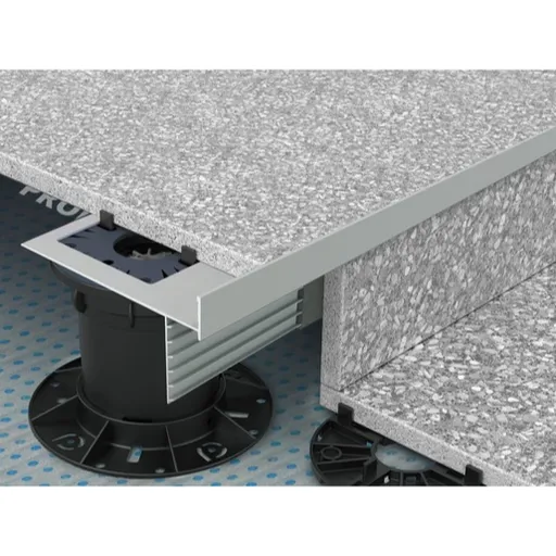 Progress Profile Prosupport profile T soklová hliníková lišta , elox grey 20/2700 mm, k terčom pod 2 cm dlažbu, PSPRPTE20ALGF