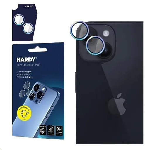 3mk HARDY Lens Protection Pro pre iPhone 15/15 Plus, Rainbow