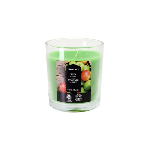 Vonná sviečka v skle PROVENCE 20 hodín šťavnaté jablko