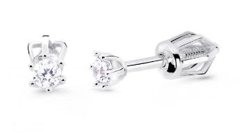 Cutie Jewellery Decentné náušnice z bieleho zlata Z8020-30-10-X-2