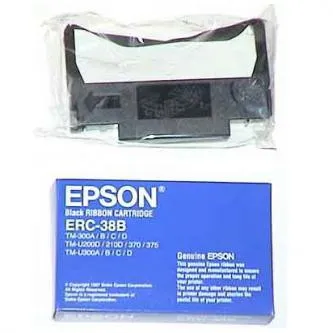 Epson originál páska do pokladne, C43S015374, ERC 38, čierna, Epson TM-300, U 375, U 210, U 220