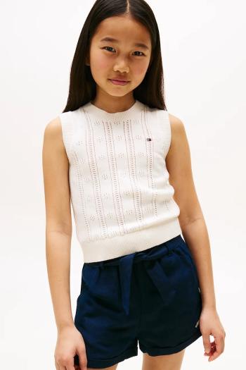 Bavlnený sveter Tommy Hilfiger béžová farba, ľahké, KG0KG08723