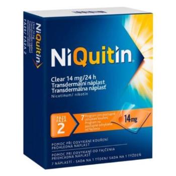 NIQUITIN Clear 14 mg/24 h 7 kusov