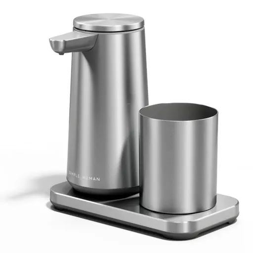 Simplehuman bezdotykový dávkovač penového mydla – 296 ml + kelímok nerez oceľ dobíjací ST1097