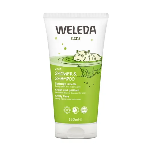 WELEDA Sprchový krém a šampón veselá limetka 150 ml