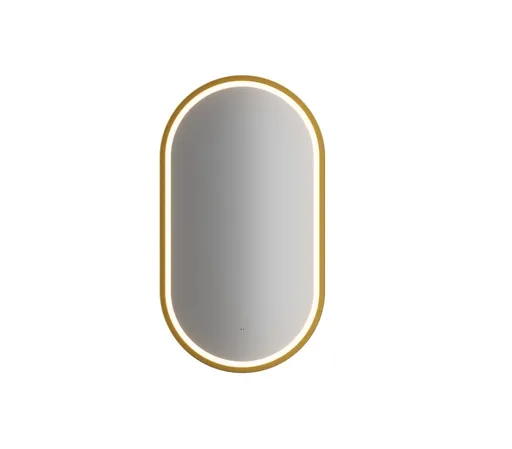 ArtCom LED zrkadlo APOLLO 2 | zlatá 50 x 90 cm