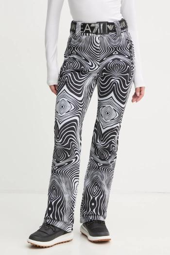 Lyžiarske nohavice EA7 Emporio Armani Kitzbuhel High Waisted Softshell čierna farba, TN8HZ.6DTP03