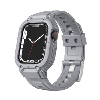 GLACIER Ochranné puzdro pre Apple Watch 9 / 8 / 7 (45mm) / 6 / SE / 5 / 4 (44mm) / 1, 2, 3 (42mm) šedé