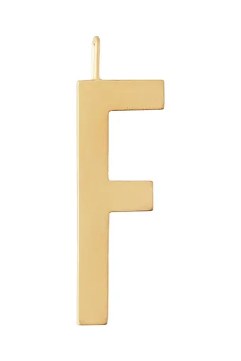 Strieborný pozlátený prívesok Design Letters