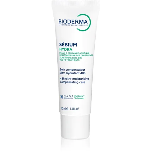 Bioderma Sébium Hydra hydratačný krém pre pleť vysušenú a podráždenú liečbou akné 40 ml