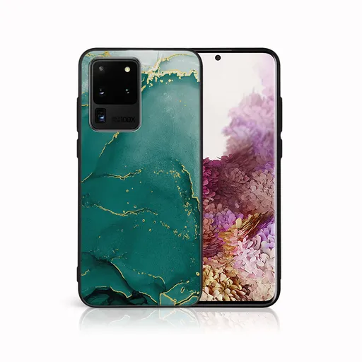 MY ART Ochranný kryt pre Samsung Galaxy S20 Ultra GREEN MARBLE (145)