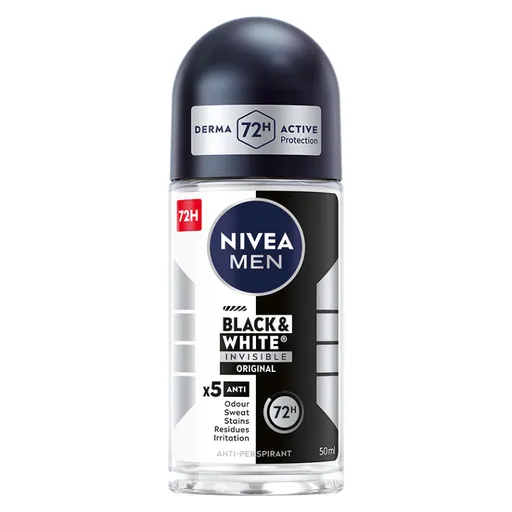 NIVEA MEN Deo roll-on Invisible for Black