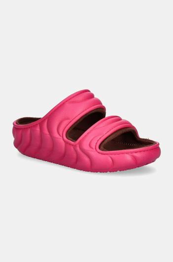 Šľapky Crocs Classic Cozzy Overpuff Sandal ružová farba, 210074