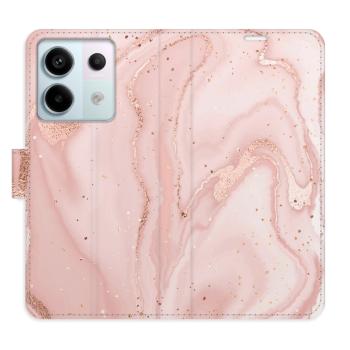 Flipové pouzdro iSaprio - RoseGold Marble - Xiaomi Redmi Note 13 Pro+ 5G