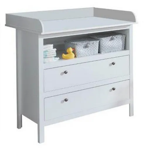 Komoda s prebaľovacím stolíkom OLJE 2S, biela