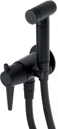 DEANTE - Temisto čierna Bidetová batéria, podomietková, s ručnou sprchou BQT_N34M