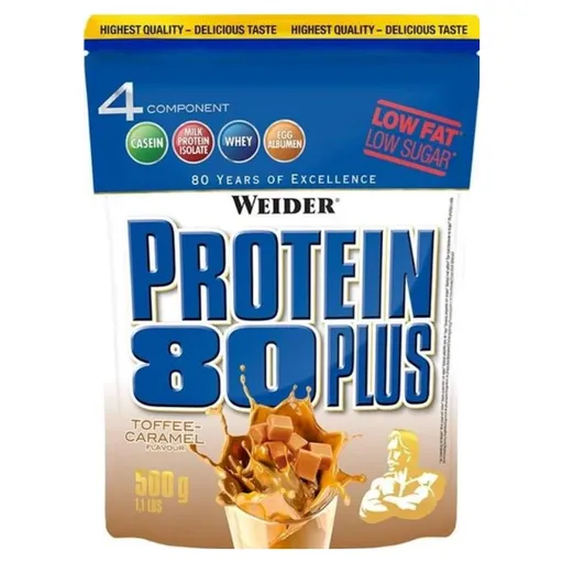 WEIDER 80 Plus proteín toffee-caramel 500 g