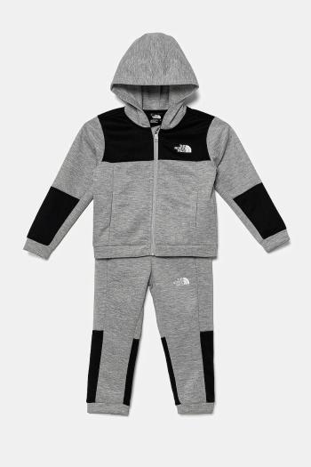 Detská tepláková súprava The North Face KID EASY FZ SET šedá farba, NF0A8783DYX1