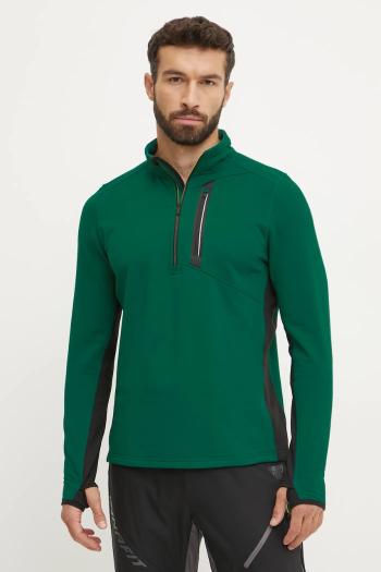 Športová mikina Smartwool zelená farba, s nášivkou, SW002620