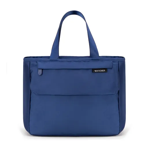Obedová taška s predným vreckom modrá 56-3-023-95