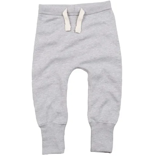 Babybugz Dojčenské tepláky s dlhými manžetami - Šedý melír | 18-24 mesiacov