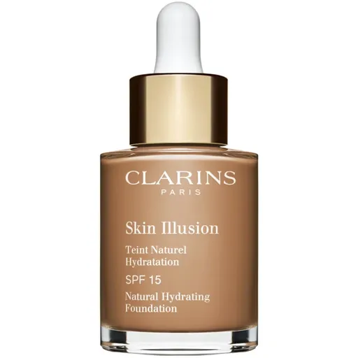 Clarins Skin Illusion Natural Hydrating Foundation rozjasňujúci hydratačný make-up SPF 15 odtieň 113C Chestnut 30 ml
