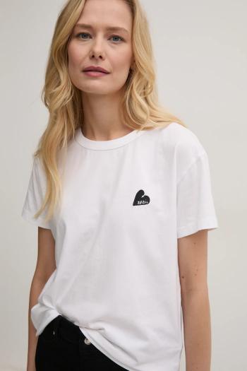 Bavlnené tričko ZADIG&VOLTAIRE dámske, biela farba, JWTS02781