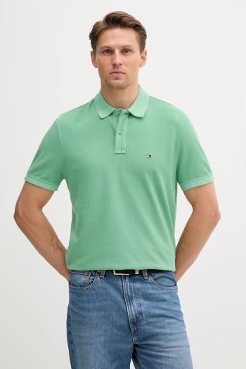 Bavlnené polo tričko Tommy Hilfiger béžová farba, jednofarebné, MW0MW34757