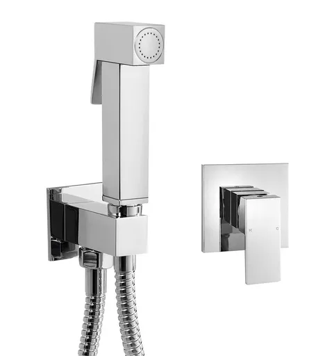 SAPHO - SPECTRE podomietková batéria s bidetovou spŕškou Latus, hranatá 1102-46-01