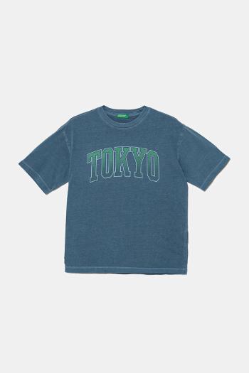 Detské bavlnené tričko United Colors of Benetton s potlačou, 3PCMC10N7