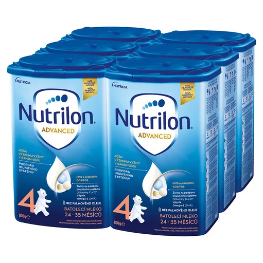 NUTRILON 4 Advanced Pokračovacie batoľacie mlieko od 24 - 36 mesiacov 6 x 800 g