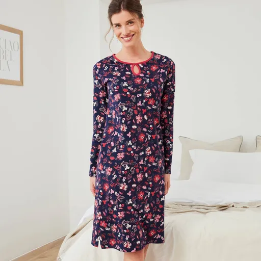 Súprava 2 krátkych nočných košieľ s potlačou kvetín