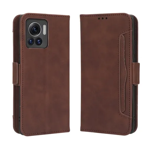 SLOT Peňaženkový obal pre Motorola Edge 30 Ultra hnedý