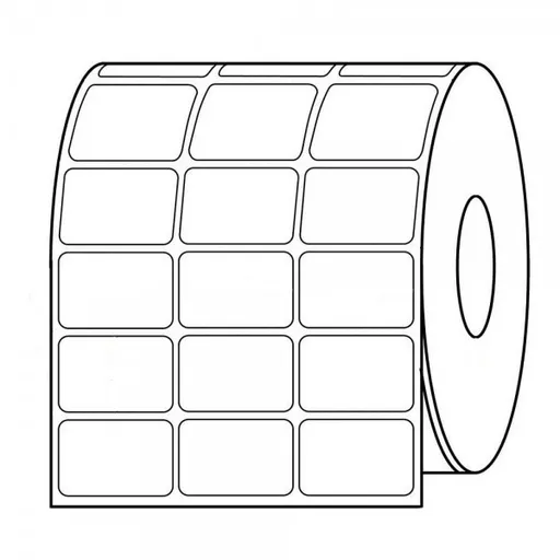 Samolepiace etikety 32x20 mm, trojriadkové, 9000ks, termo, rolka