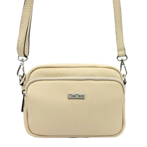 Dámska kabelka MiaMore 01-062 DOLLARO SILVER