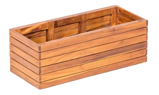 DEOKORK Záhradný teakový kvetináč UNICO III