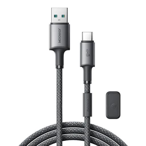 JOYROOM S-A50 Kábel s magnetickým organizérom USB / USB Typ-C 1.2 metra šedý
