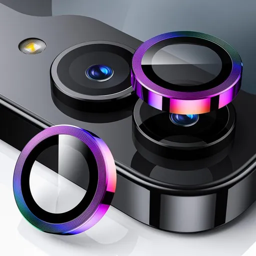 ENKAY ALU Sklo pre fotoaparát Samsung Galaxy Z Flip7 5G COLORFUL