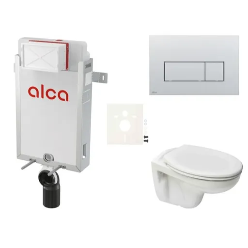 Cenovo zvýhodnený závesný WC set Alca na zamurovanie + WC S-Line S-line Pre SIKOAP9