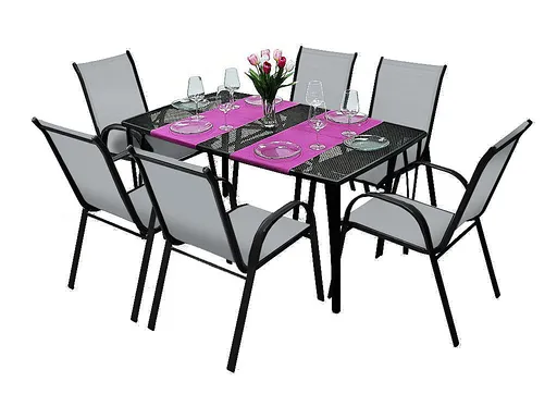 DEOKORK Záhradná kovová zostava GEORGIA 1+6