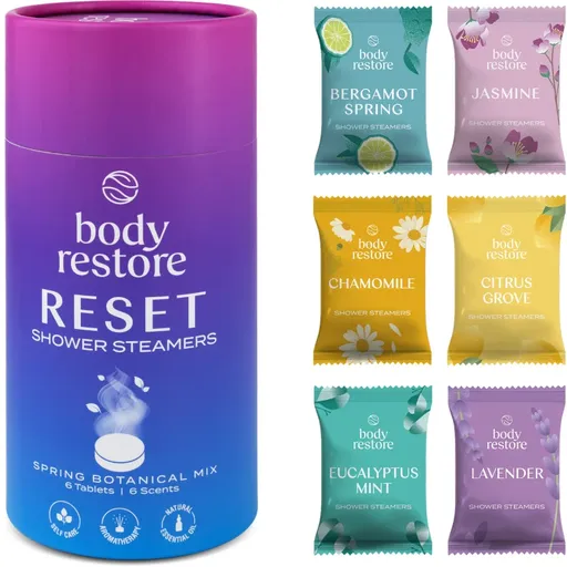 Body Restore Reset Shower Steamers tablety do sprchy vône Spring Botanical Mix 6 ks